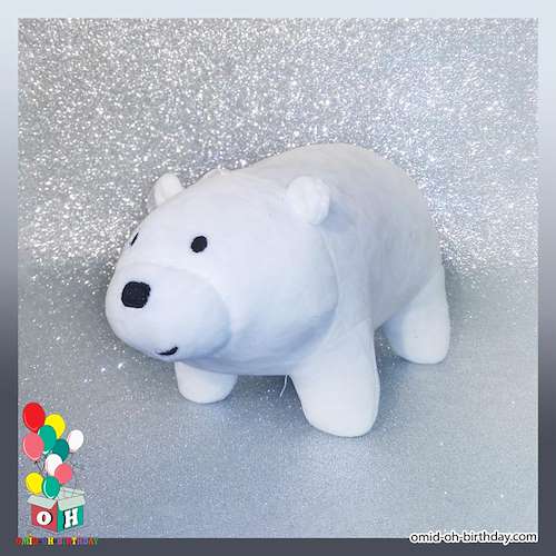 عروسک پولیشی خرس یخی کله پوک سایز ۲۴ کد CA0405