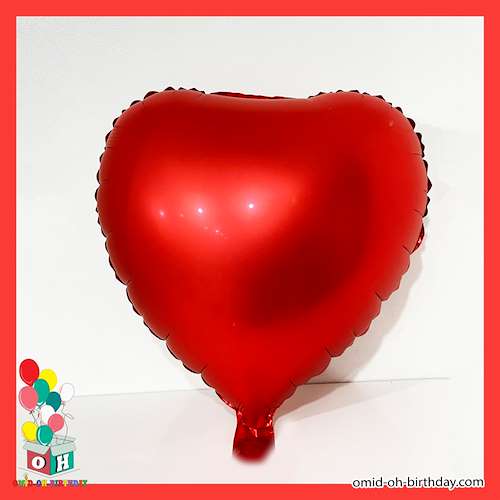  بادکنک فویلی شکلی مدل قلب قرمز مات کد A0154