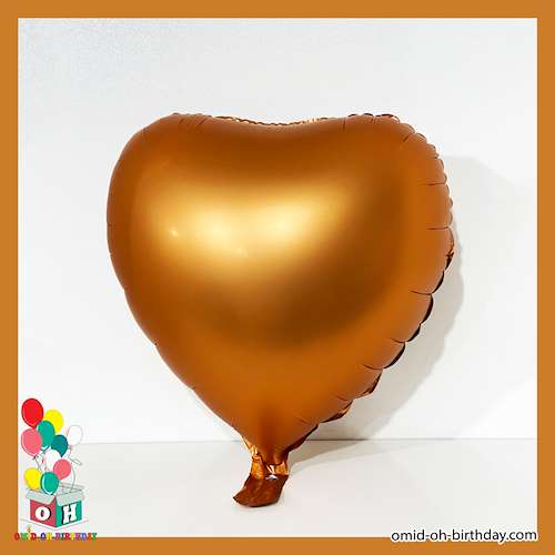  بادکنک فویلی شکلی مدل قلب مسی مات کد A0156