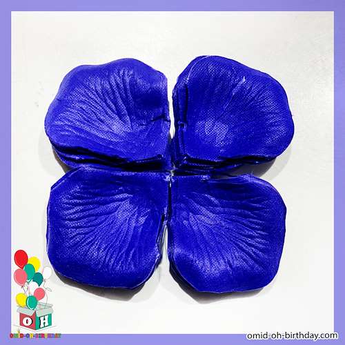  گلبرگ لمسی و تزیینی رنگ آبی کاربنی کد G0048