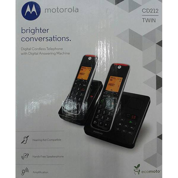 تلفن بیسیم دو گوشی موتورولا مدل cd212