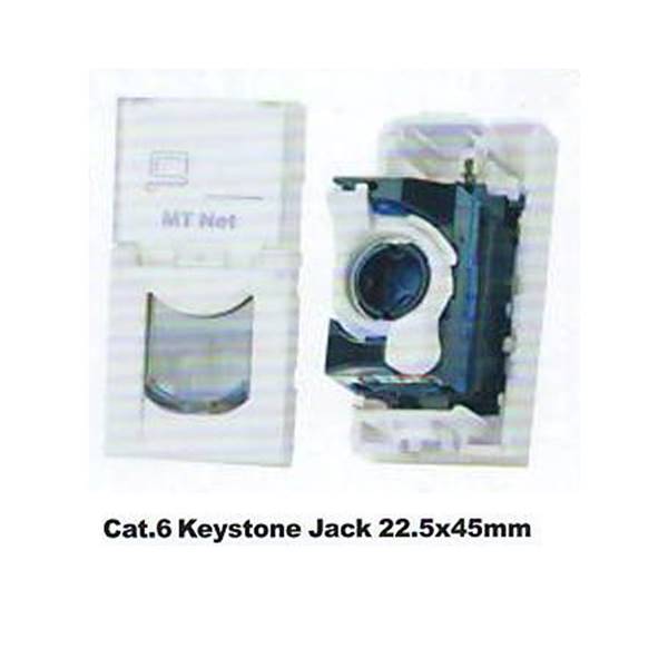 پریز باریک شبکه Cat.6 Keystone Jack 22.5*45mm